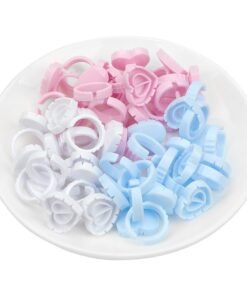 Heart-Shaped Disposable Glue Rings