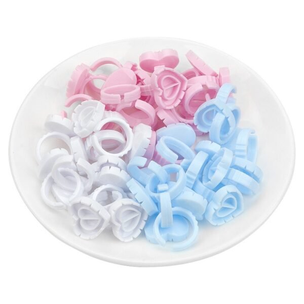 Heart-Shaped Disposable Glue Rings