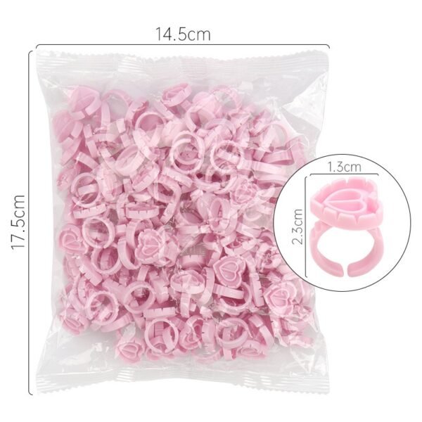 Heart-Shaped Disposable Glue Rings - Image 6