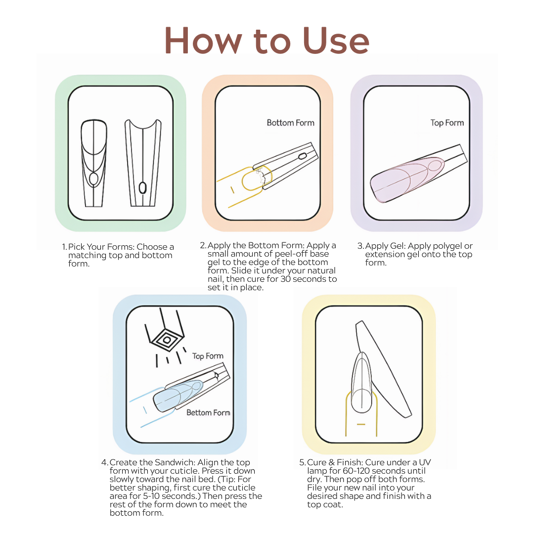Sandwich Nail Dual Forms